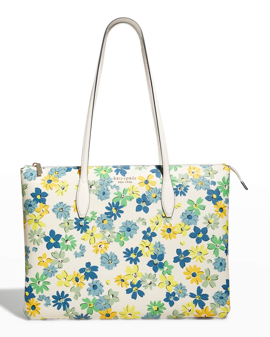 kate spade new york all day large floral medley-print zip tote bag