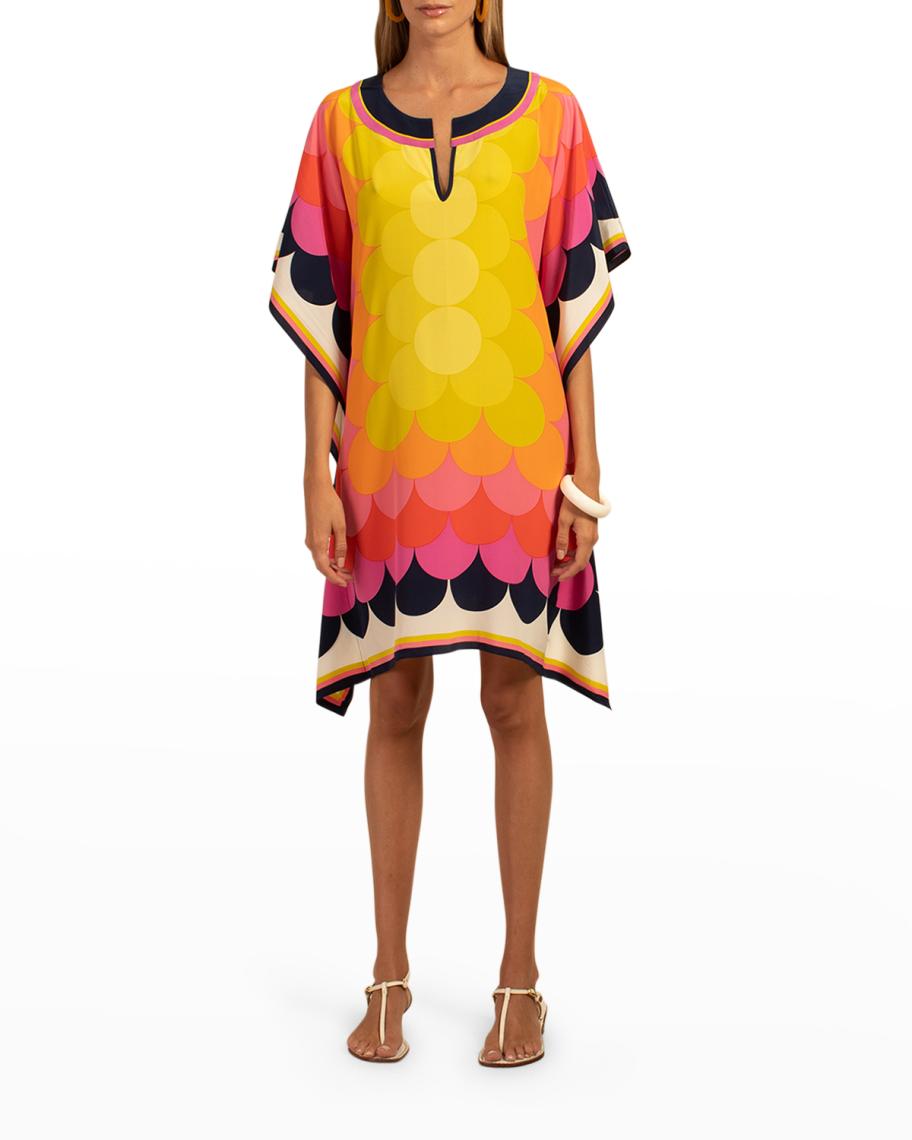 Robe Trina Turk à Pois Rouges/bleus/verts - Taille 0 | NWOT (Neuve Sans étiquette)