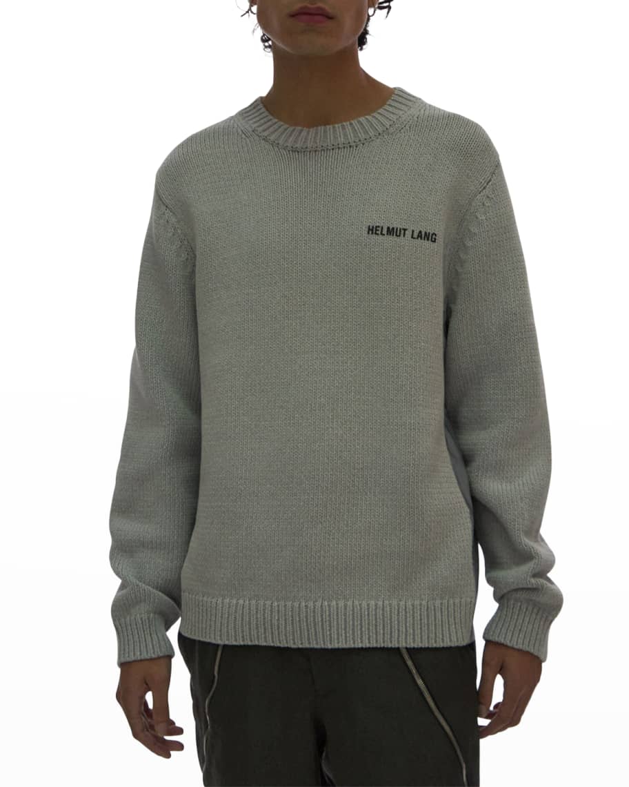 Helmut Lang Men's Knit Crew Pullover Sweatshirt