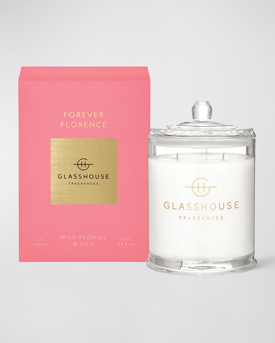 GLASSHOUSE FRAGRANCES 1.7 lb. Forever Florence Scented Candle Neiman