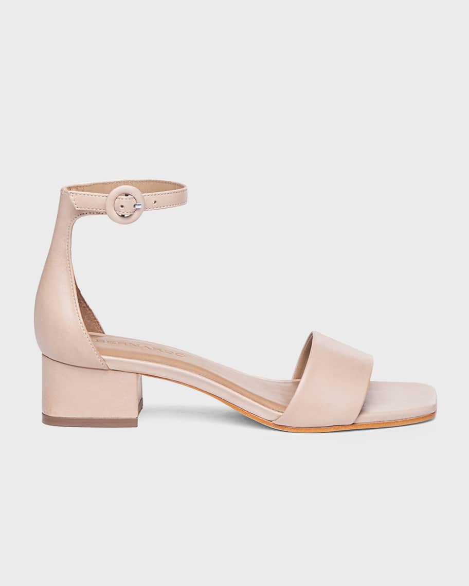 Bernardo Jalena Leather Ankle-Strap Sandals | Neiman Marcus