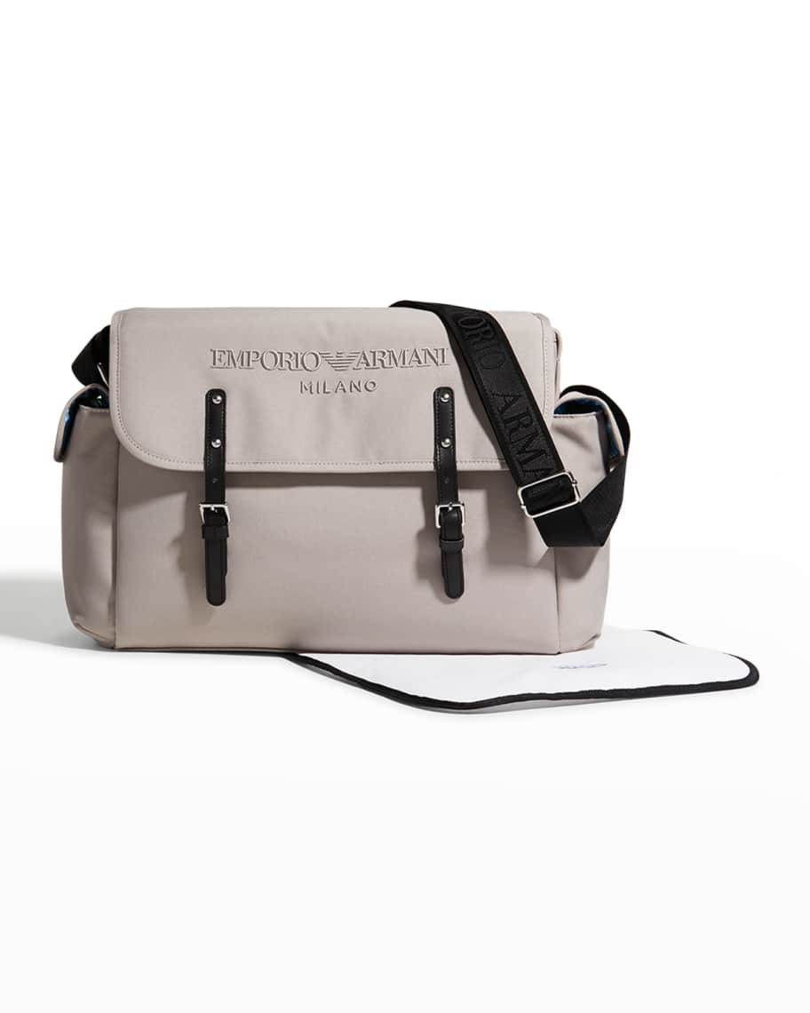 Emporio Armani Mummy Diaper Bag W/ Changing Pad | Neiman Marcus
