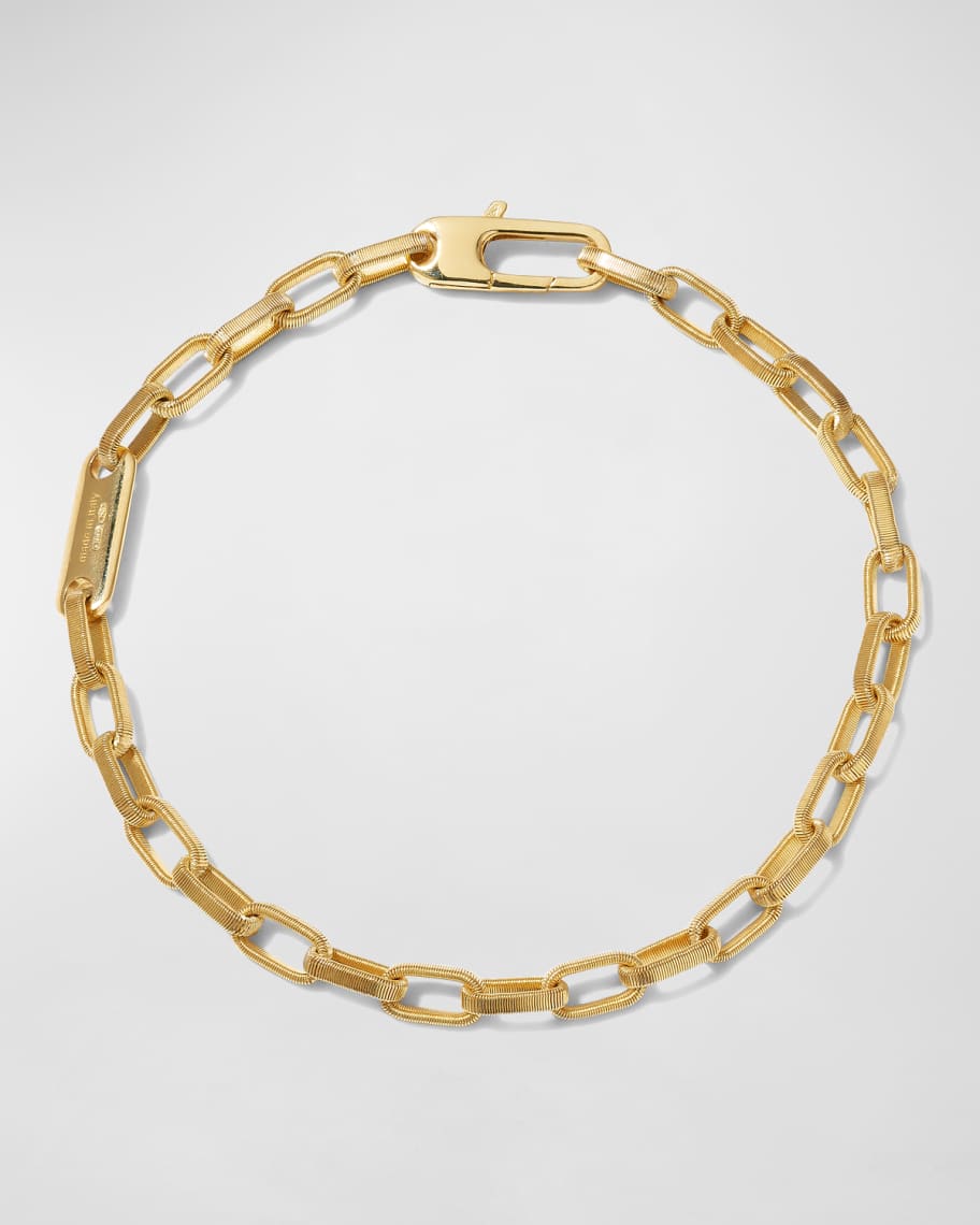 Marco Bicego 18k Men's Uomo Medium Coiled Open Chain Link Bracelet, 8 ...