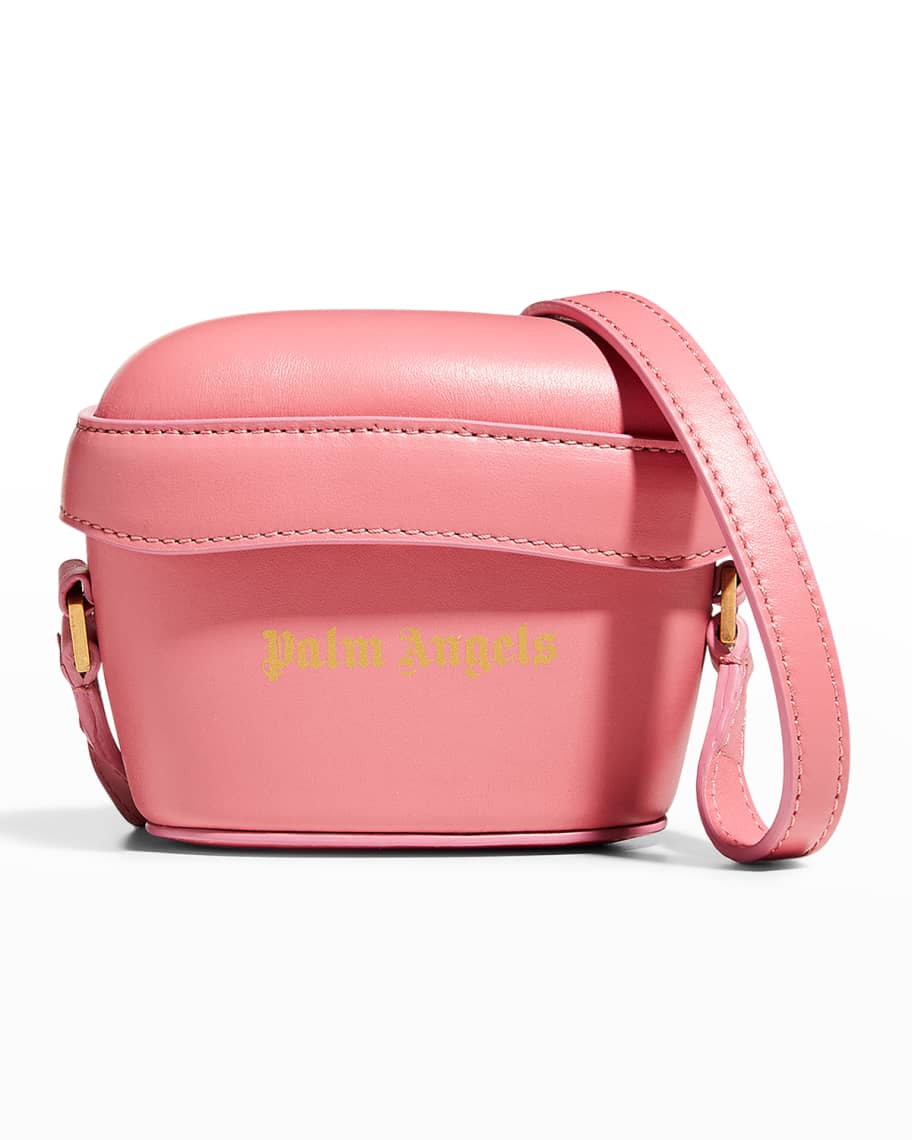 Palm Angels Appliquéd leather-trimmed shell tote - Women - Pink Mini Bags