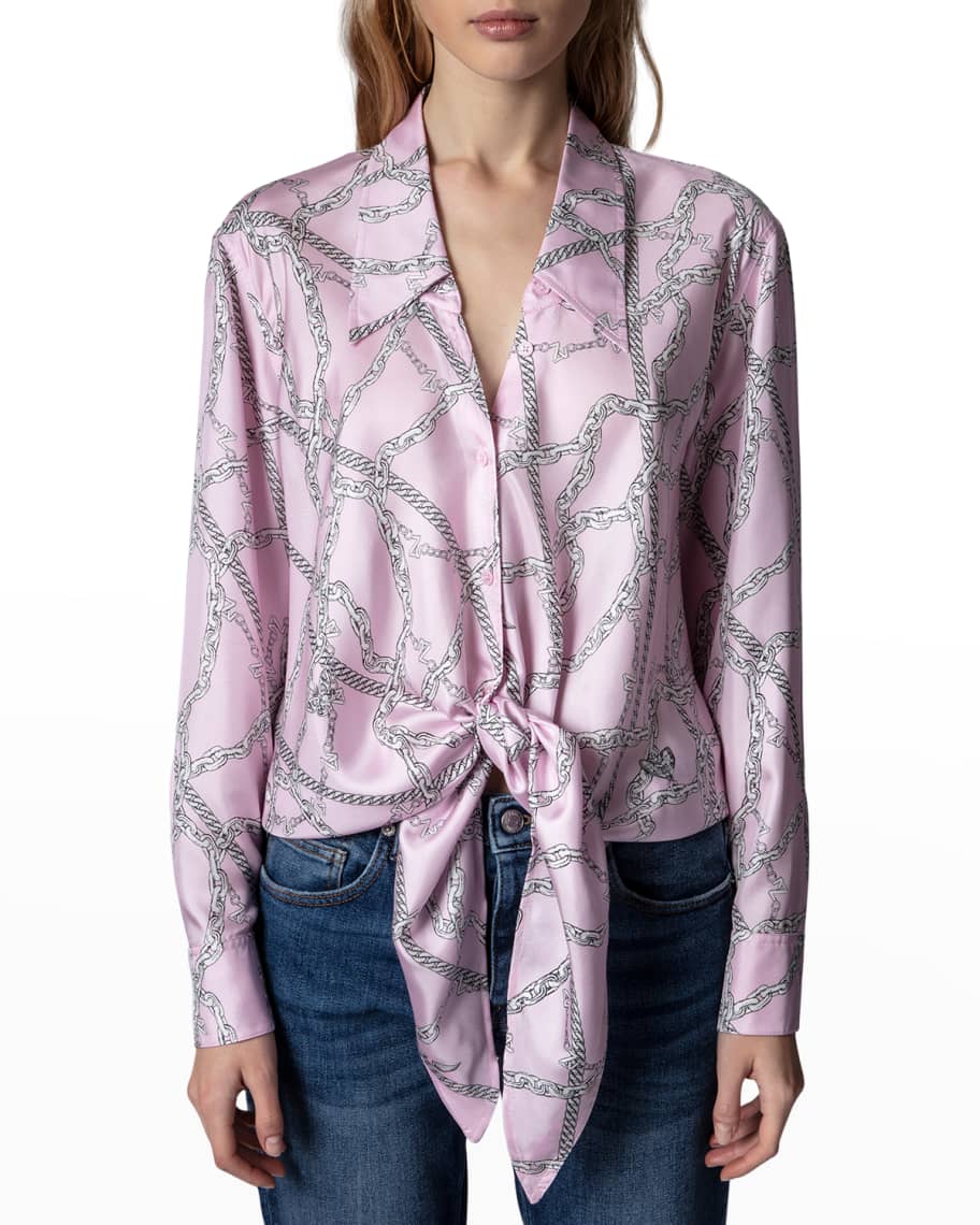 ZADIG&VOLTAIRE シルク 100% 花柄 チュニック ブラウス ZADIG&VOLTAIRE シルク 100% 花柄 チュニック ブラウス