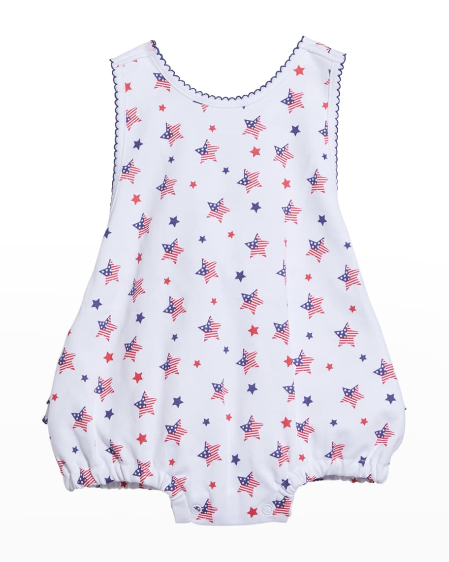 Kissy Kissy Kid's Spirit of America Ruffle Bubble Romper, Size 3M24M
