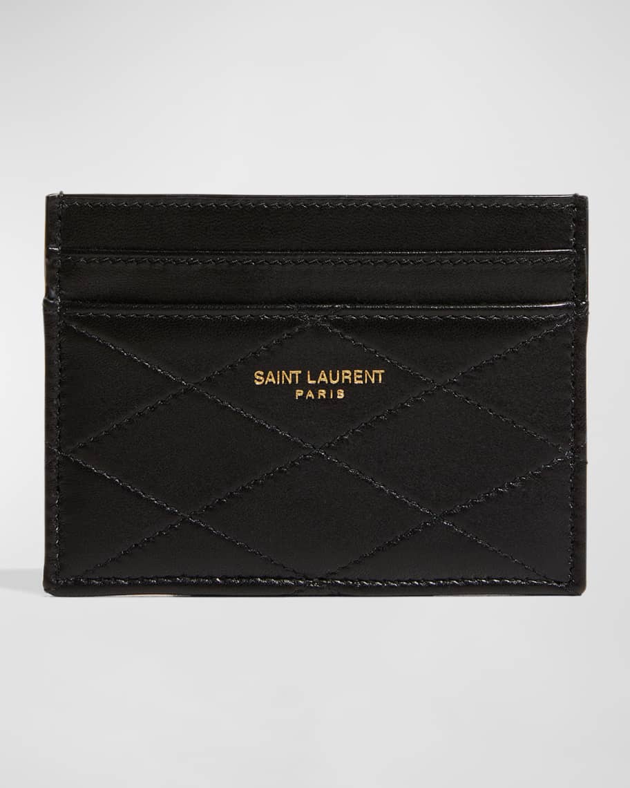 Saint Laurent Quilted Lambskin Card Case