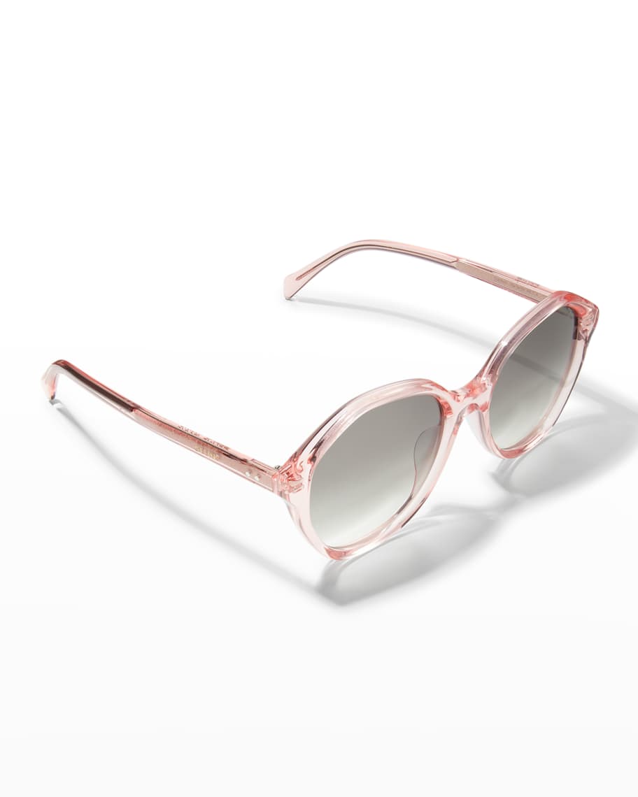 Celine Gradient Round Acetate Sunglasses Neiman Marcus