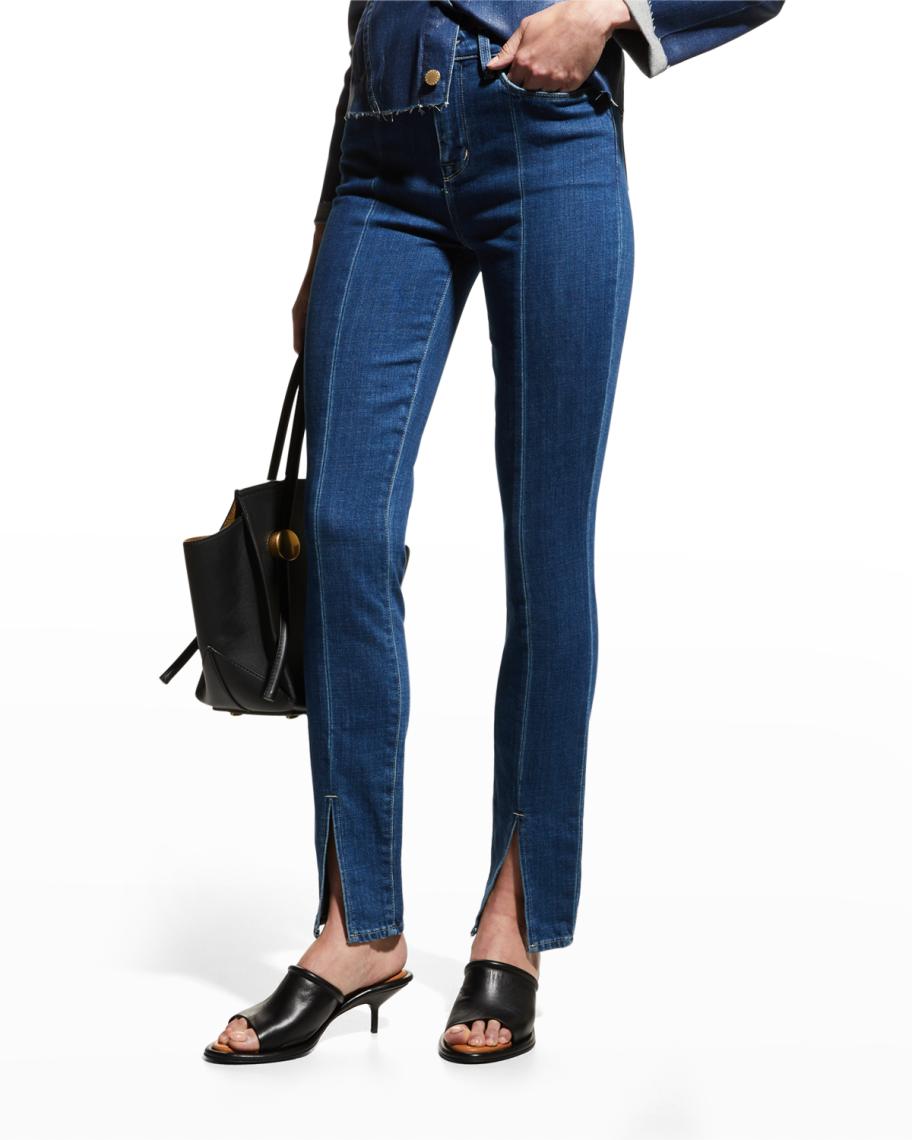 L'AGENCE Jyothi High Rise Split Ankle Skinny Jeans | Neiman Marcus