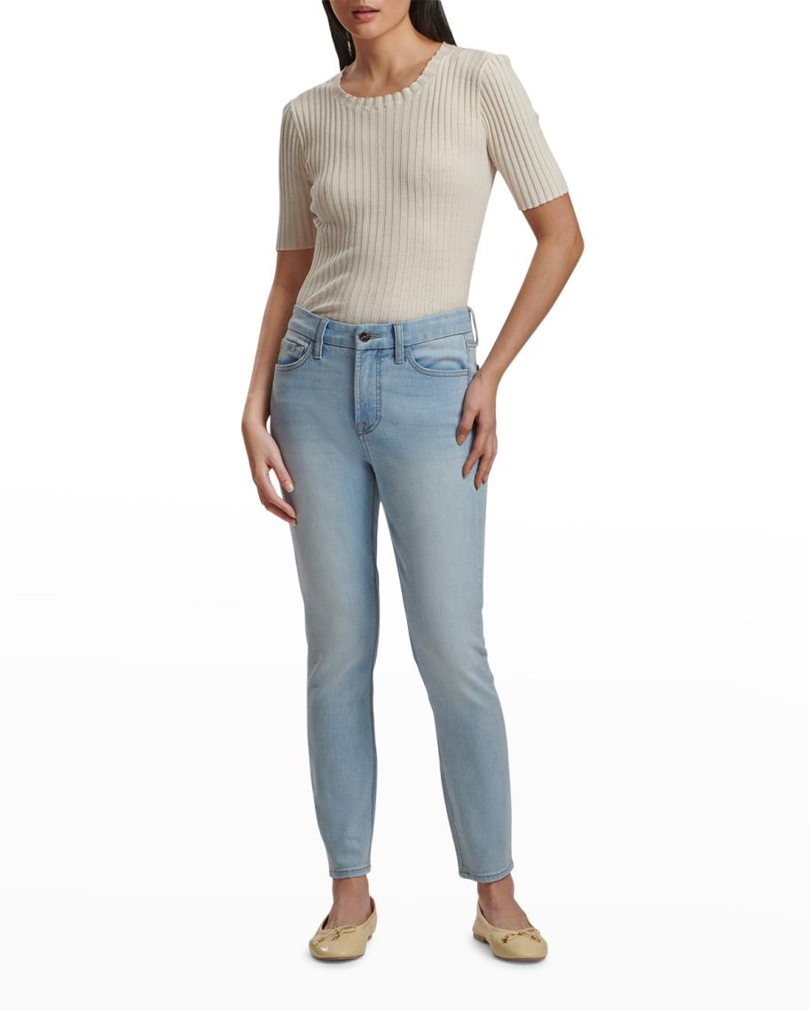 Jen7 Mid Rise Skinny Ankle Jeans | Neiman Marcus