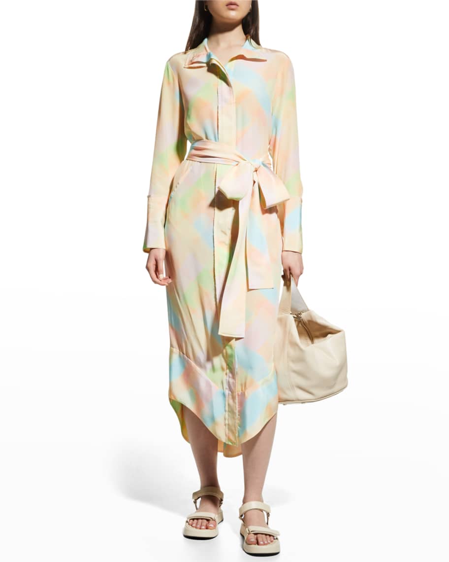ARIAS New York Printed Signature Blouse Dress | Neiman Marcus