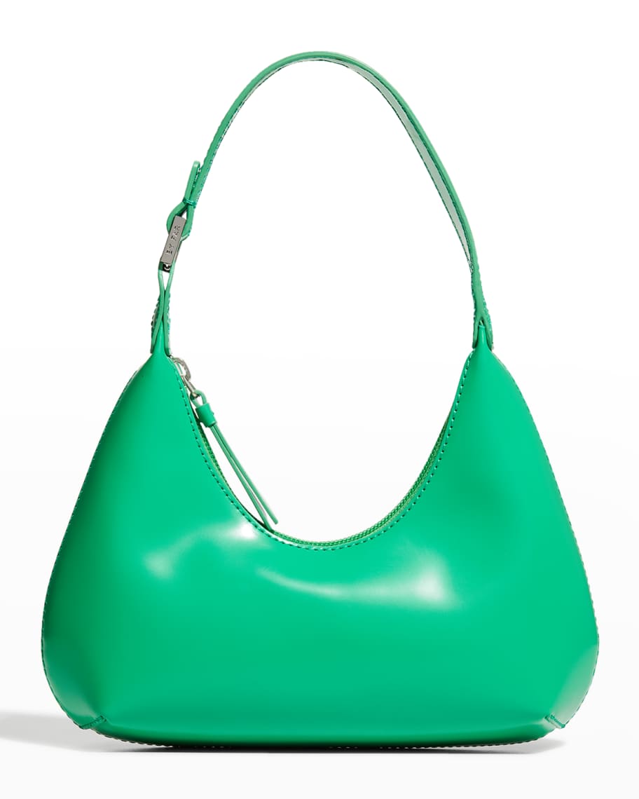 by Far Handbags Baby Amber Women Patent Leather Green