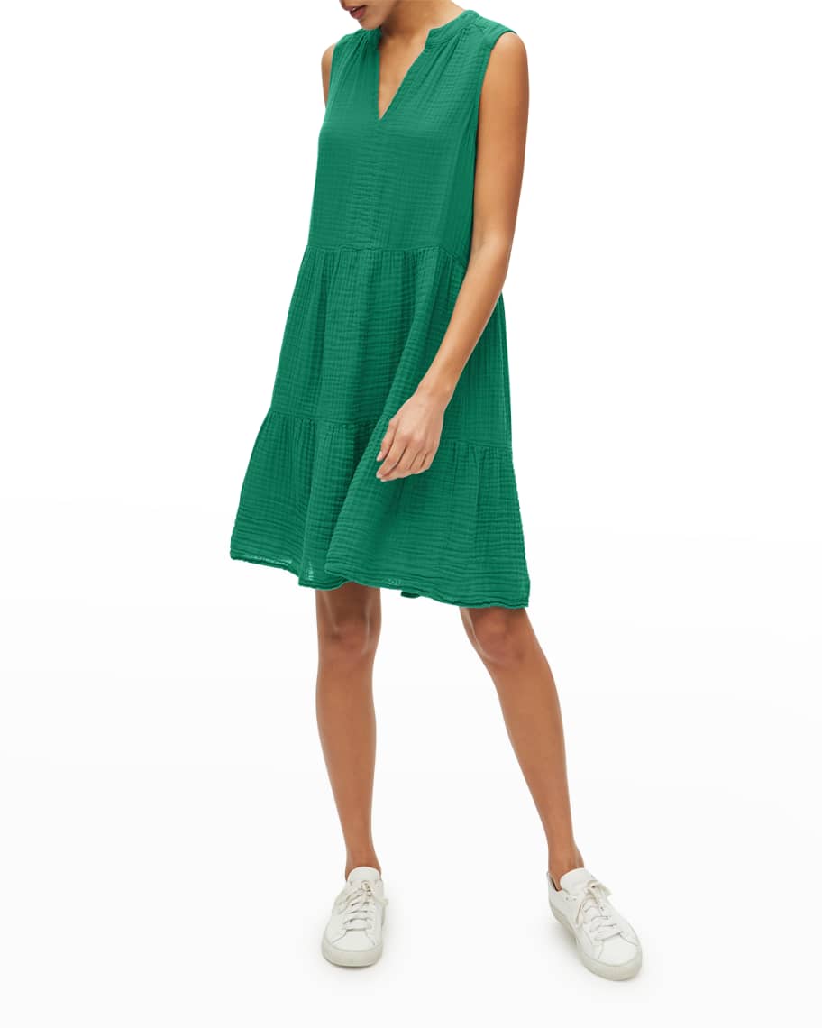 Michael Stars Daisy Tiered Cotton Gauze Babydoll Dress Neiman Marcus