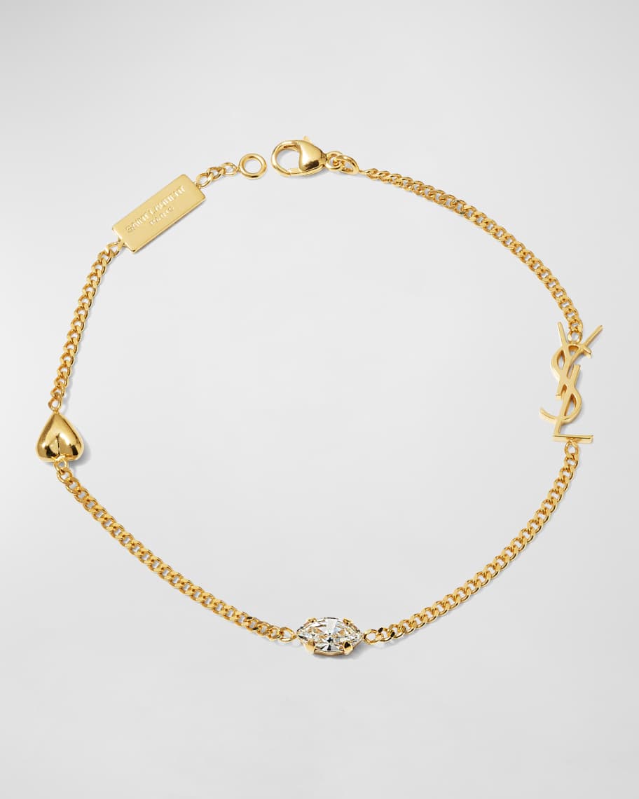 Saint Laurent Opyum Heart Charm Bracelet Neiman Marcus
