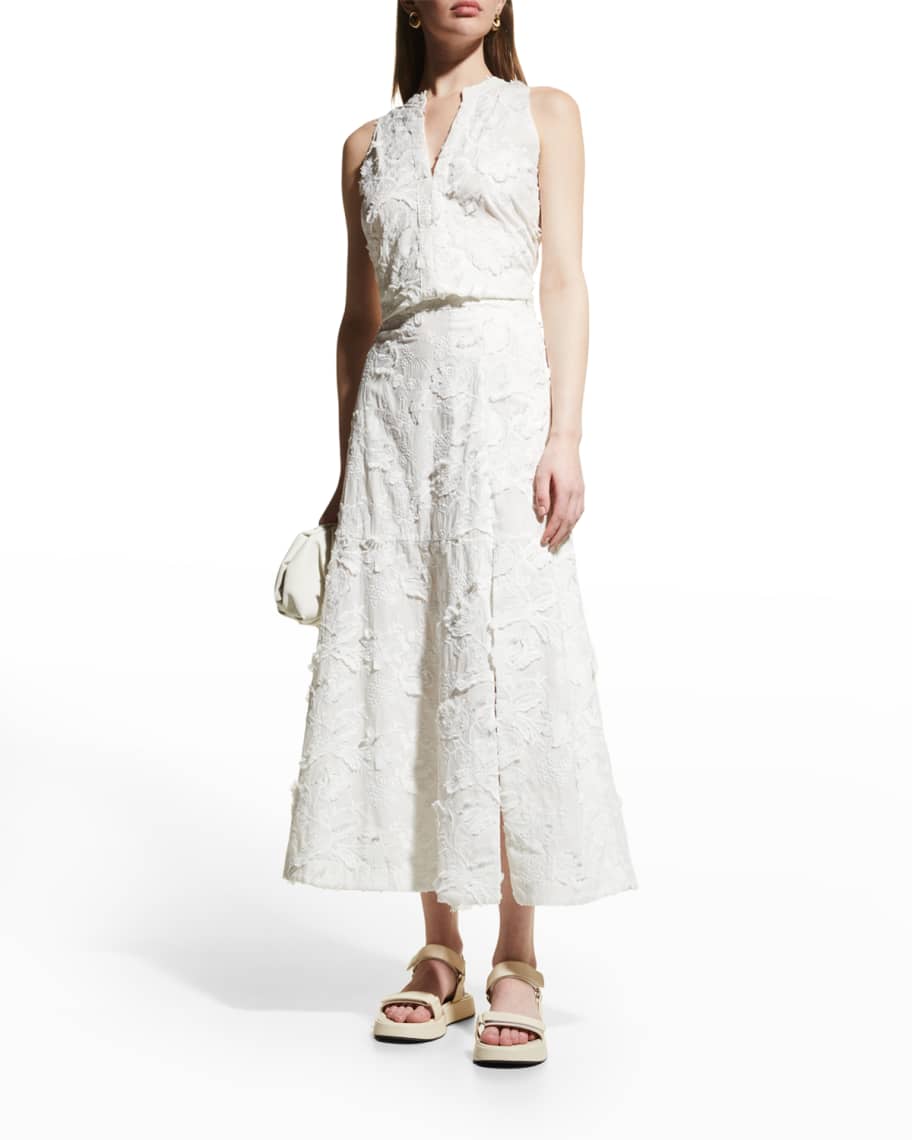 Brochu Walker Danni Floral Jacquard Skirt | Neiman Marcus
