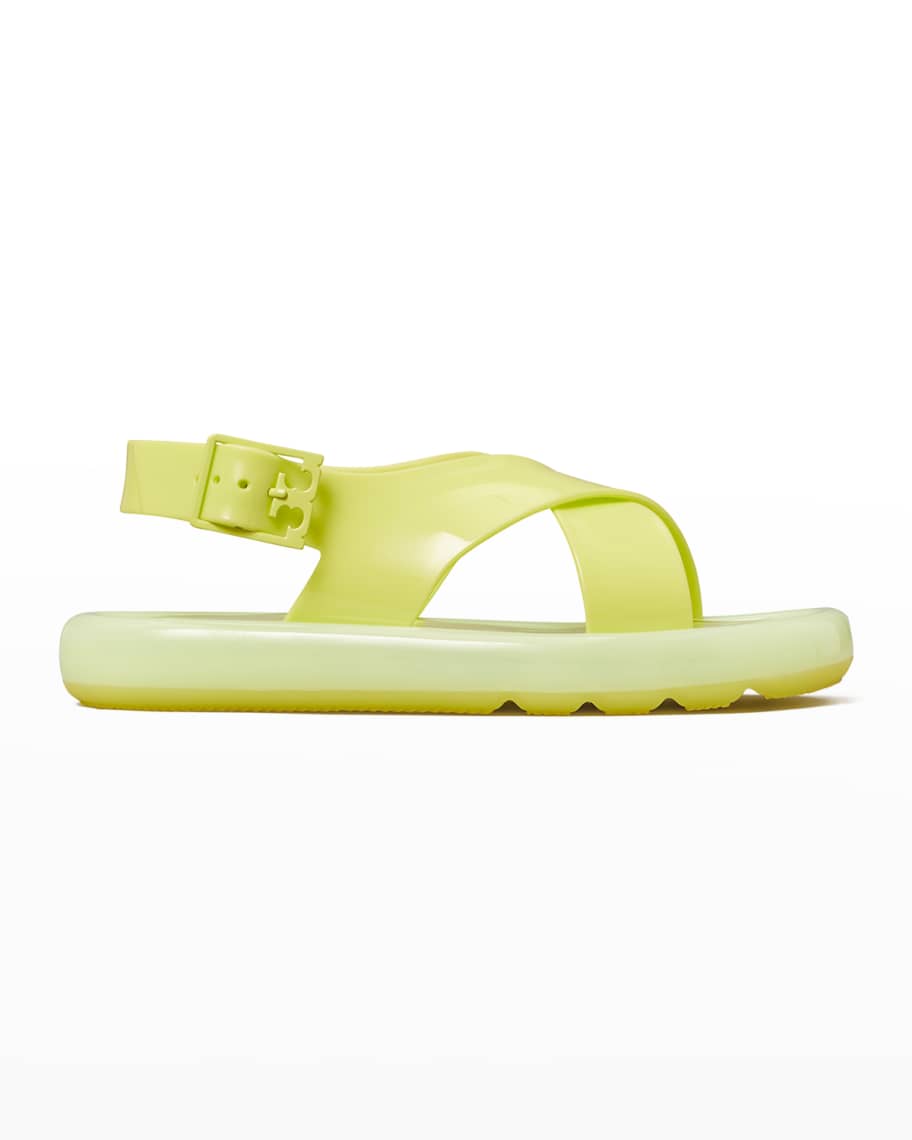 Tory Burch Bubble Jelly Crisscross Slingback Sandals | Neiman Marcus