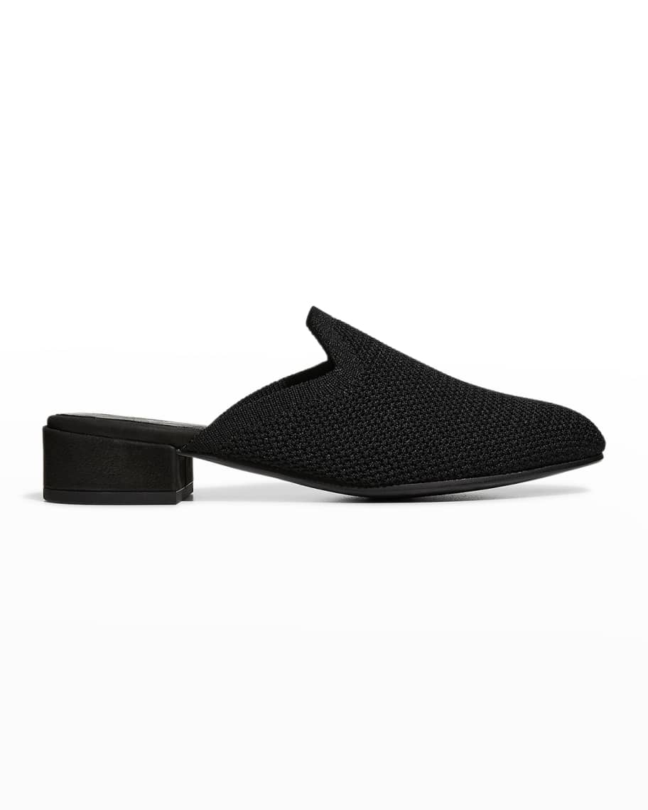 Eileen Fisher Betsy Knit Loafer Mules Neiman Marcus