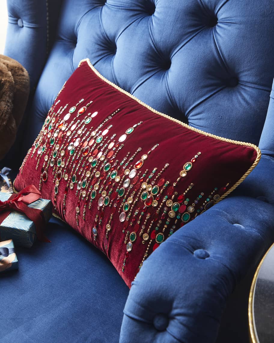 Kim Seybert Christmas Traditions Pillow Neiman Marcus