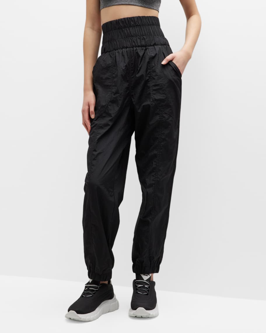 FP Movement The Way Home Smocked Jogger Pants | Neiman Marcus