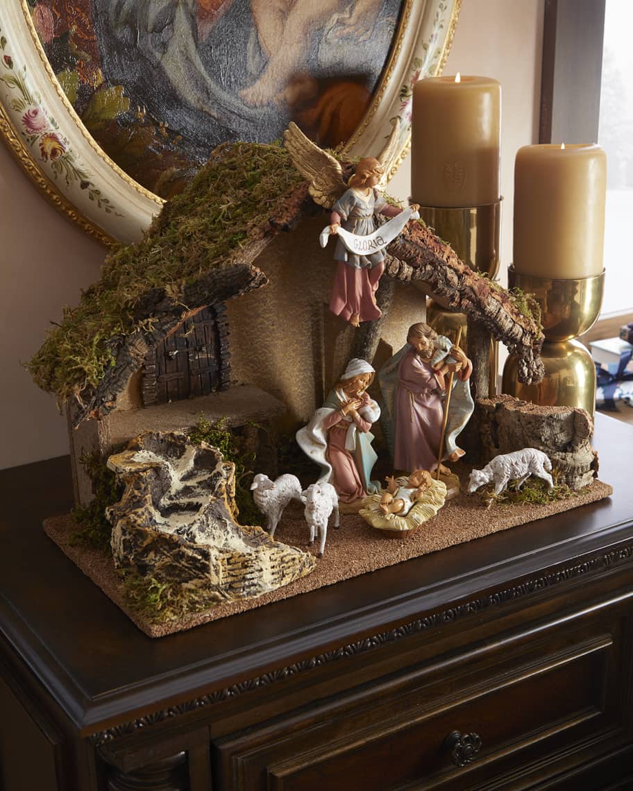 Fontanini Nativity Set with Italian Stable Neiman Marcus