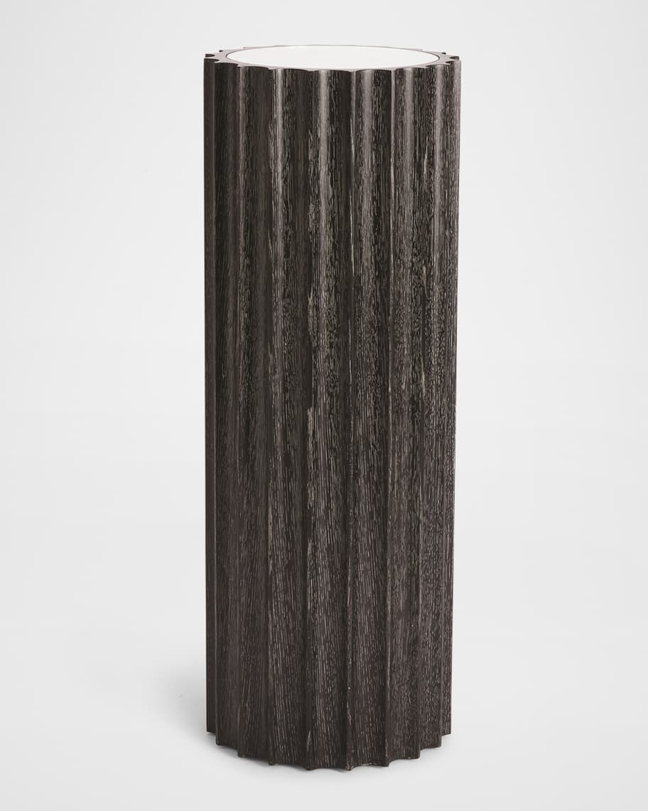 Global Views Reflective Column Pedestal | Neiman Marcus