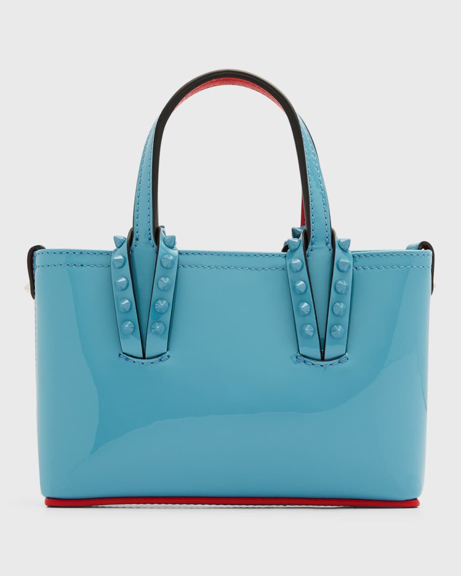 Cabata Nano Patent Leather Tote Bag in Yellow - Christian Louboutin