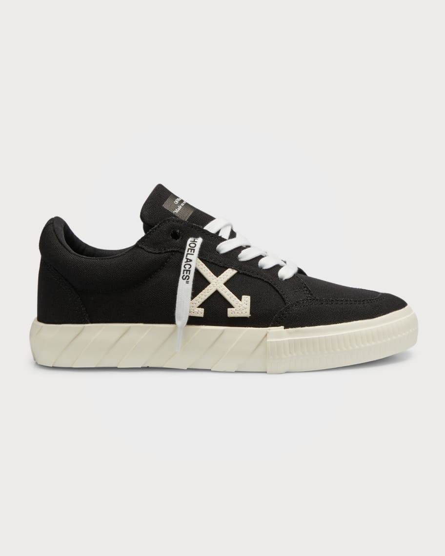 Off-White Vulcanized Bicolor Low-Top Sneakers | Neiman Marcus