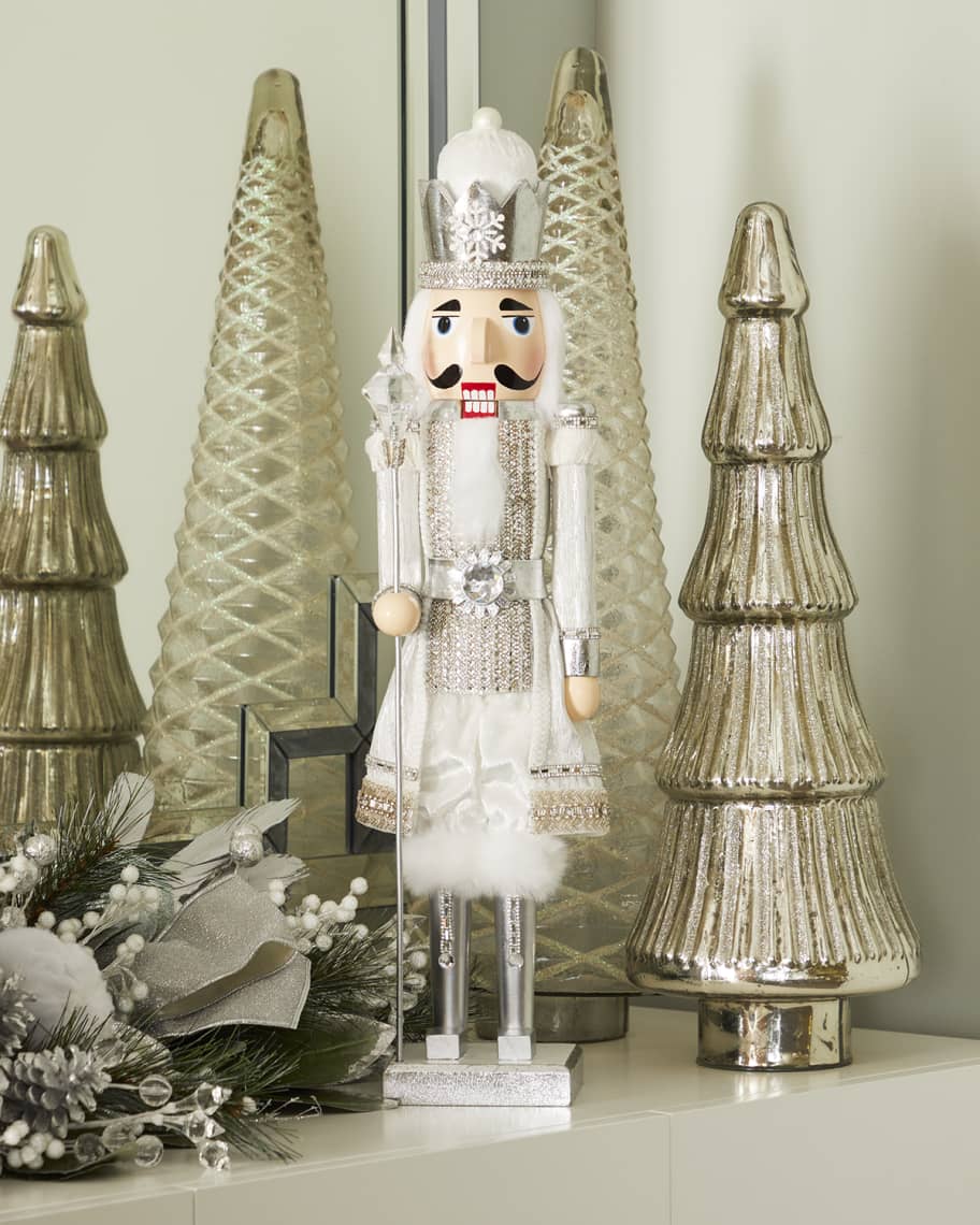 Neiman Marcus Crystal & Silver Holiday Nutcracker Neiman Marcus