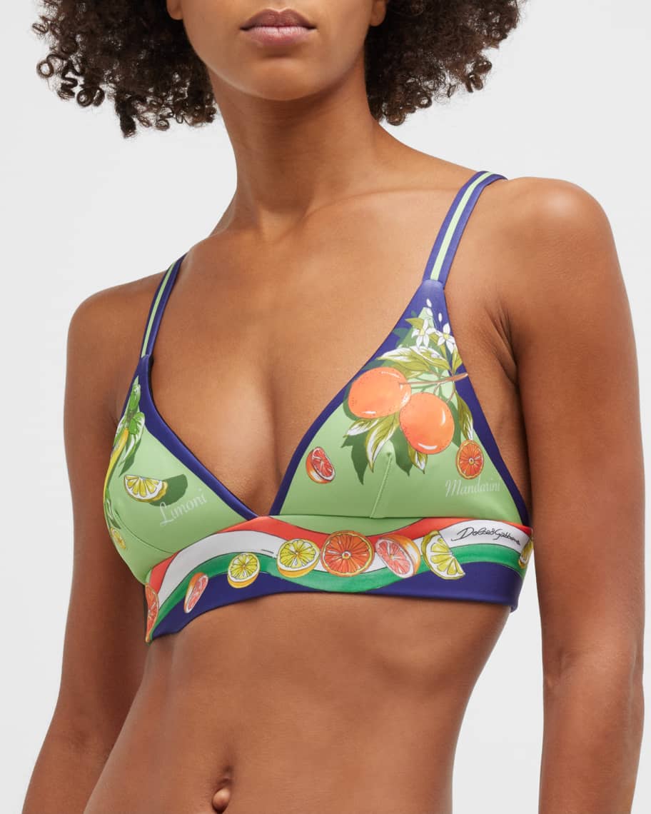 Dolce&Gabbana Citrus-Print Bra