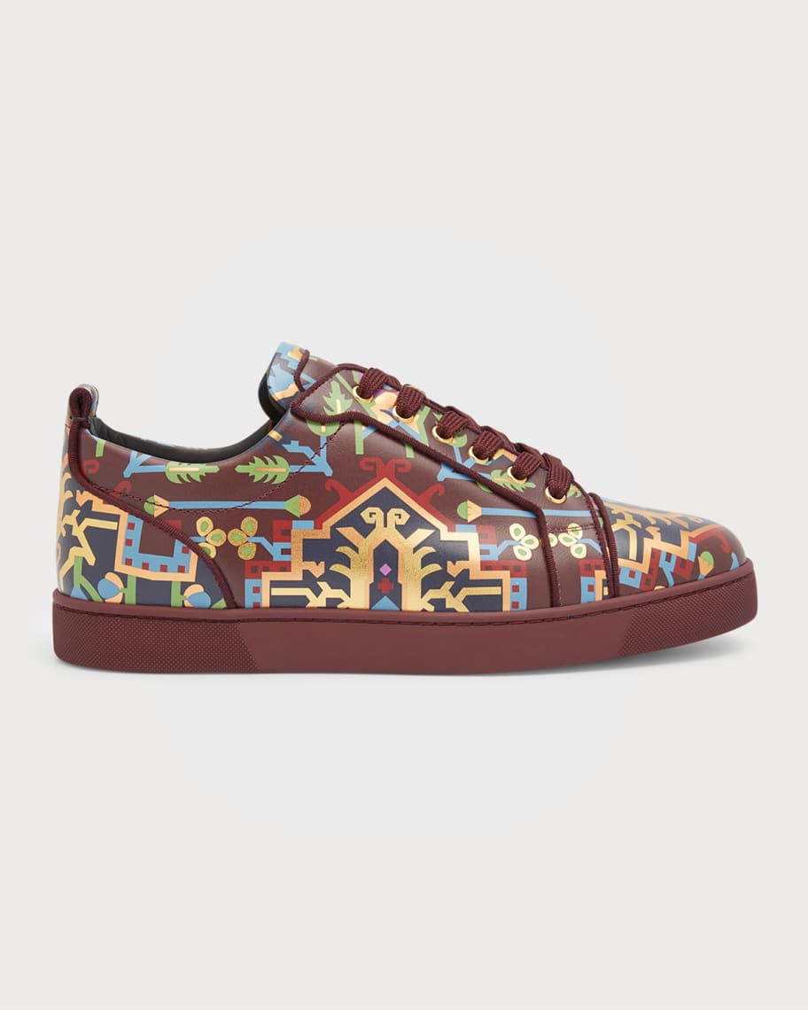 Christian Louboutin Men s Louis Junior Orlato Leather Low Top