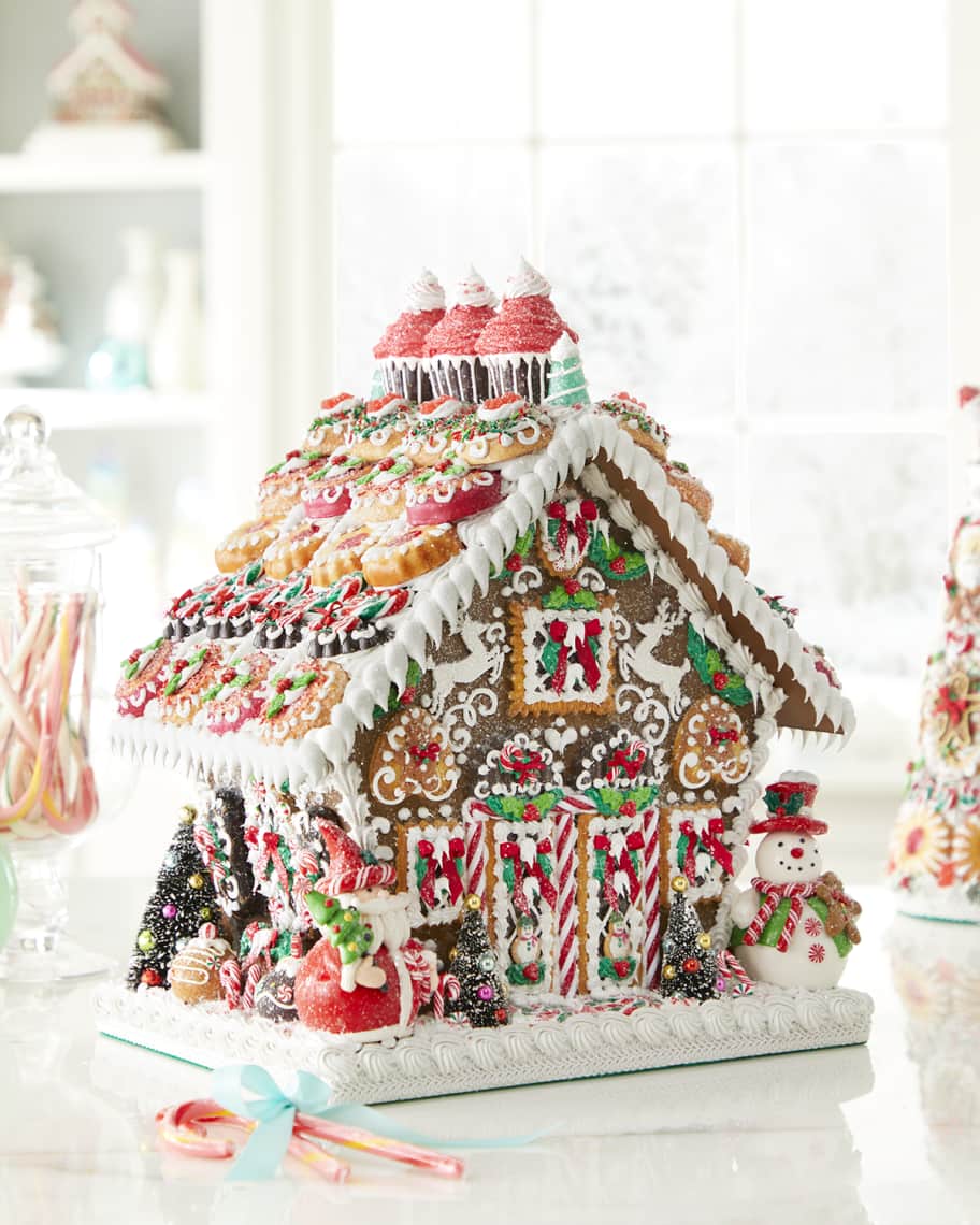 Sweet Savannah Large Gingerbread House Neiman Marcus