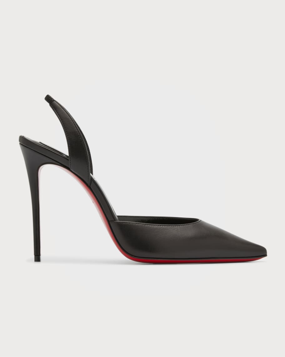Christian Louboutin Kate Suede Red Sole Slingback Pumps - Bergdorf Goodman