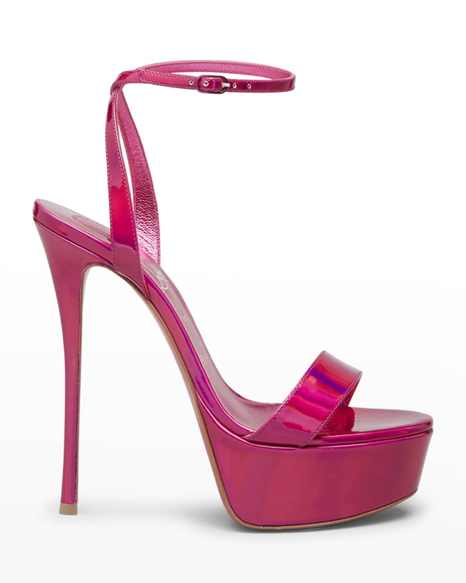 Christian Louboutin Loubi Queen Red Sole Platform Sandals | Neiman Marcus