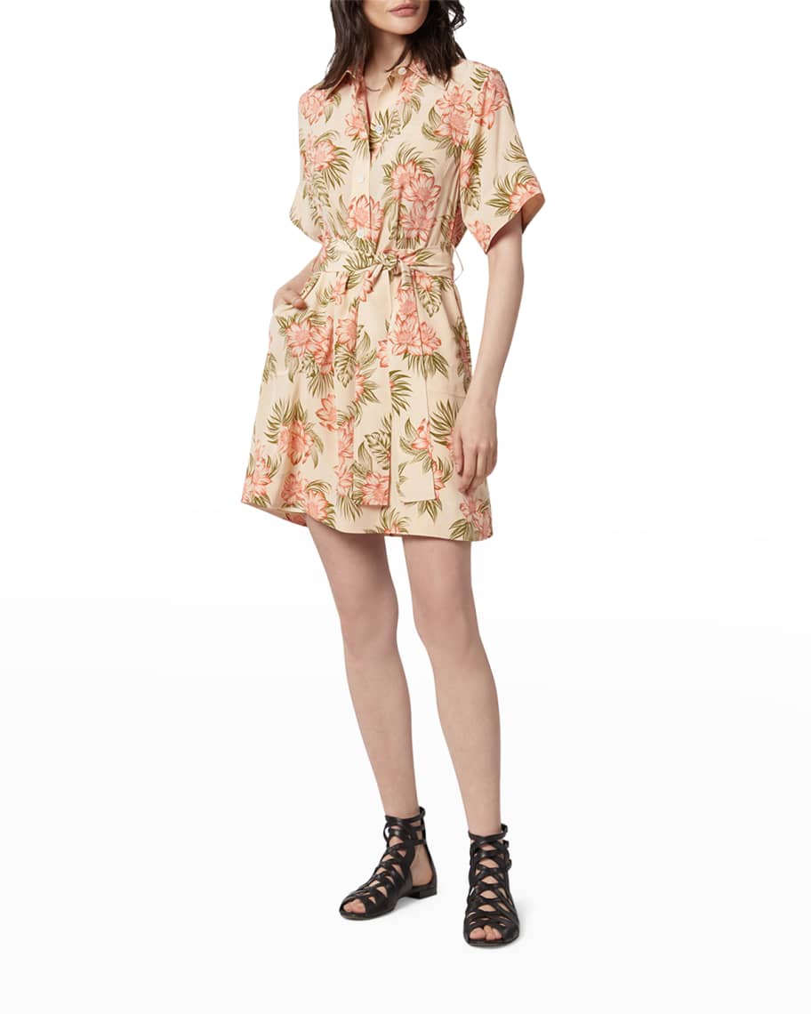 Equipment Adalaide Floral-Print Shirtdress | Neiman Marcus