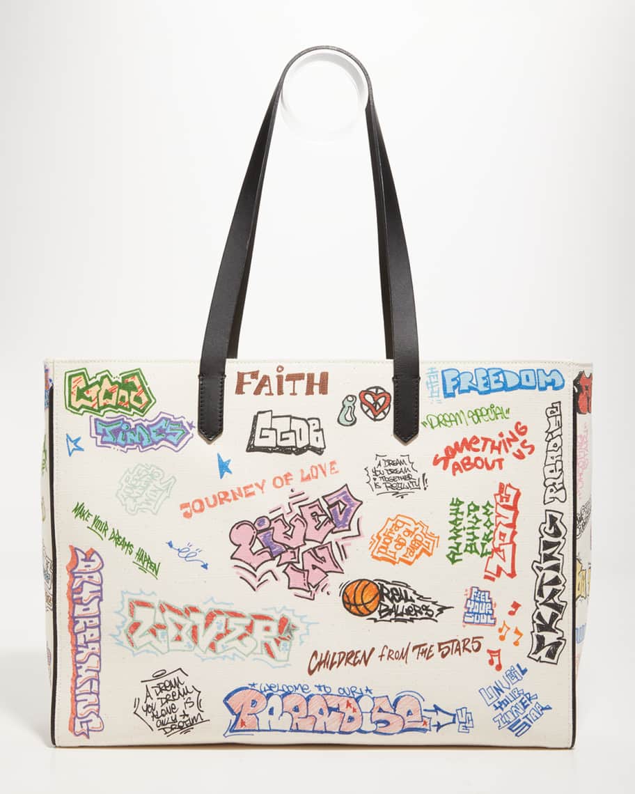Graffiti tote bag sale