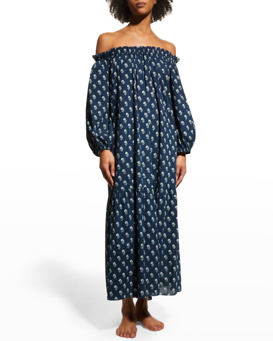 Hanro Moments Short-Sleeve Long Nightgown - Bergdorf Goodman