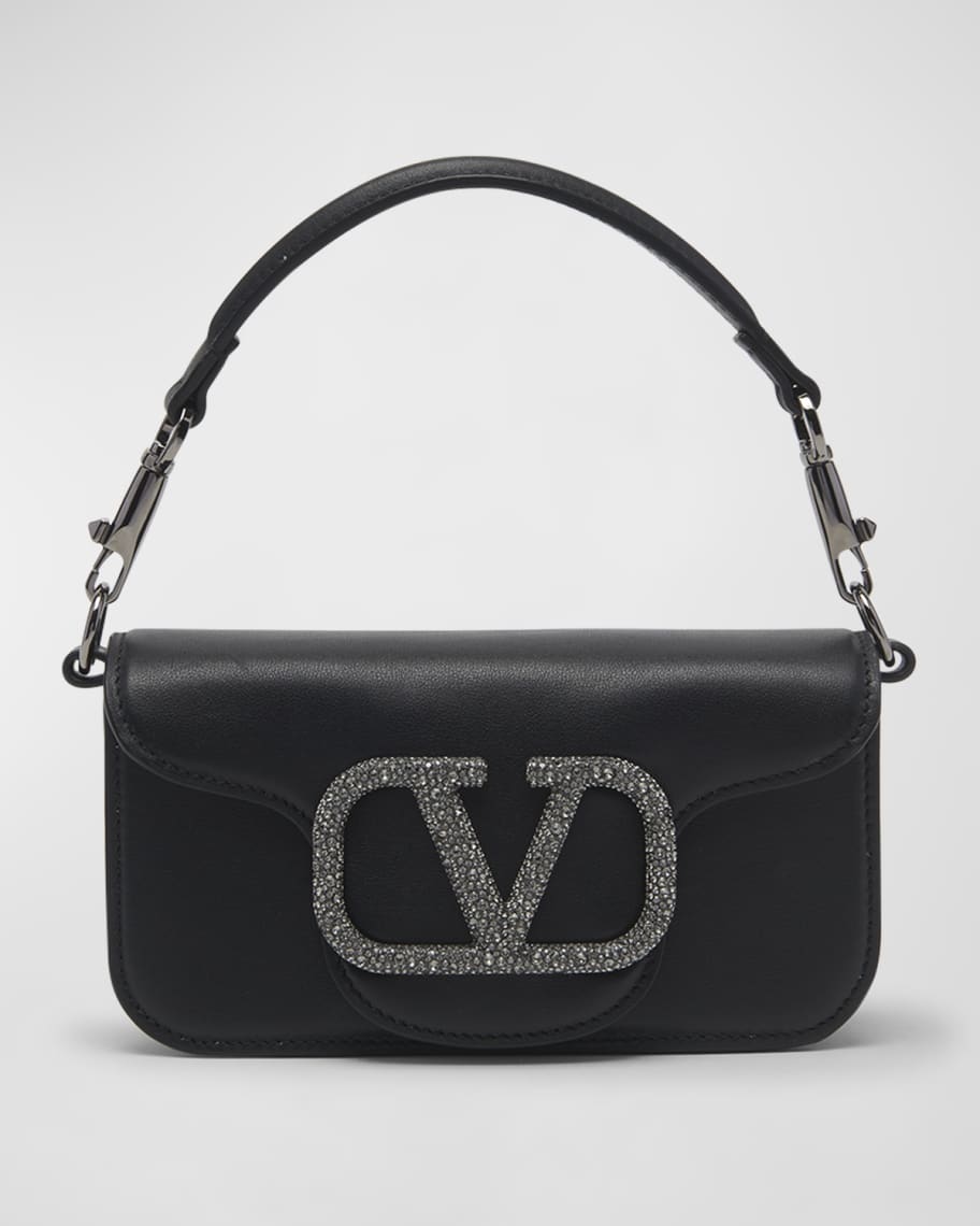 Valentino Garavani Loco VLOGO Small Calfskin Shoulder Bag | Neiman Marcus