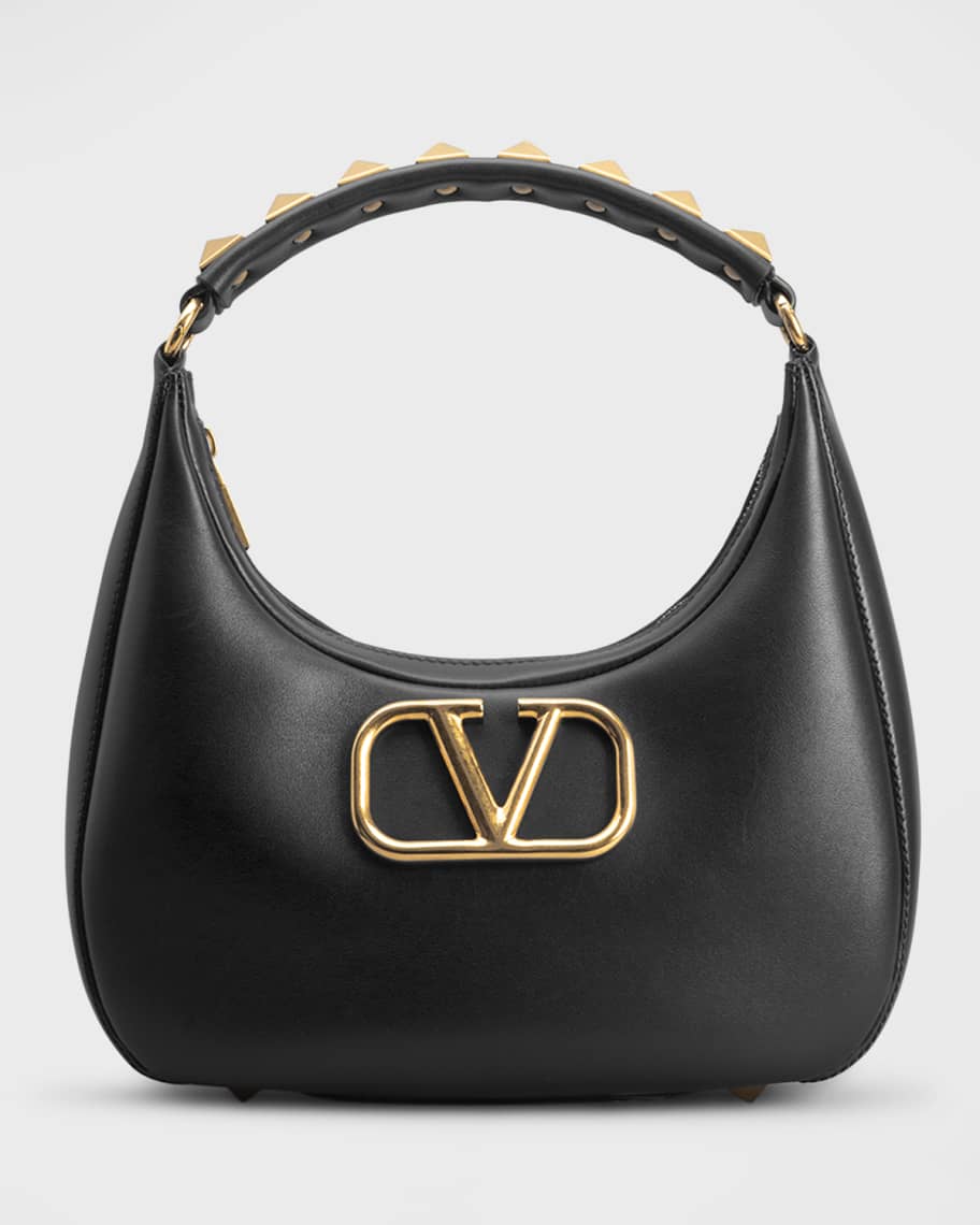 Valentino Vlogo Mini Leather Hobo Bag
