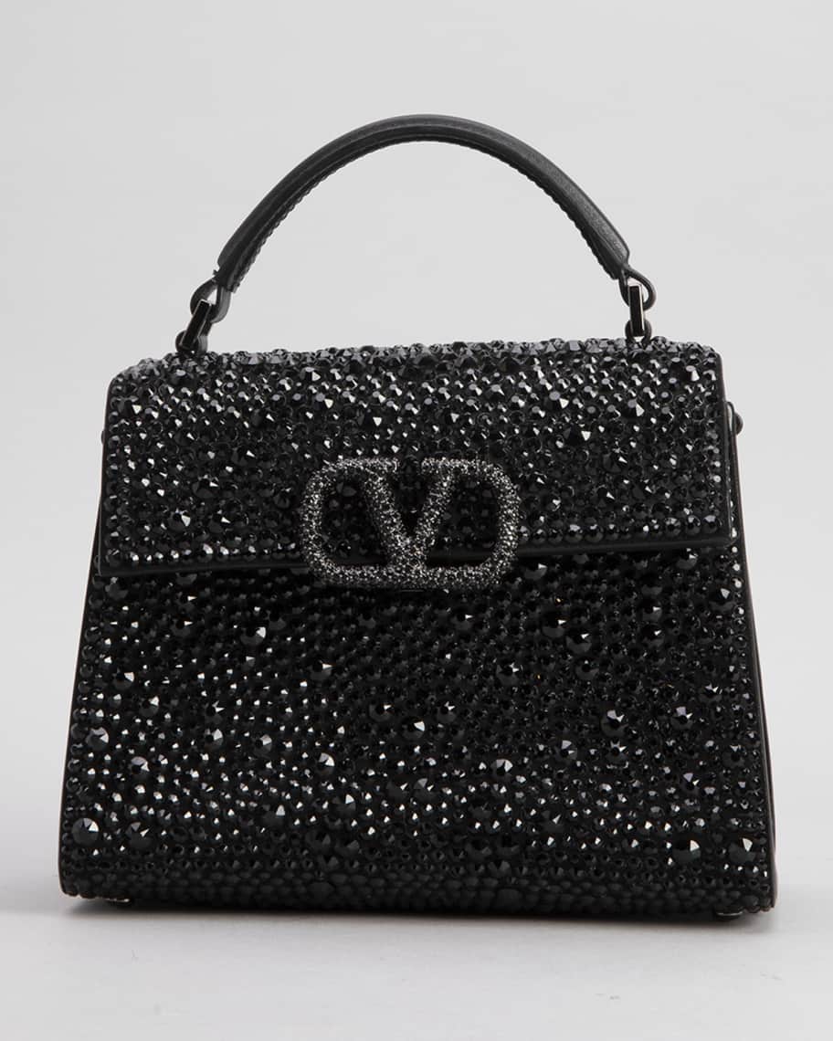 Valentino Garavani Vsling Mini VLOGO Crystal TopHandle Bag Neiman Marcus