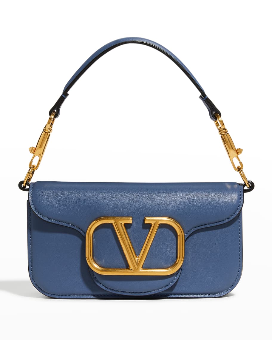 Valentino Garavani Loco Small VLOGO Calfskin Shoulder Bag | Neiman Marcus