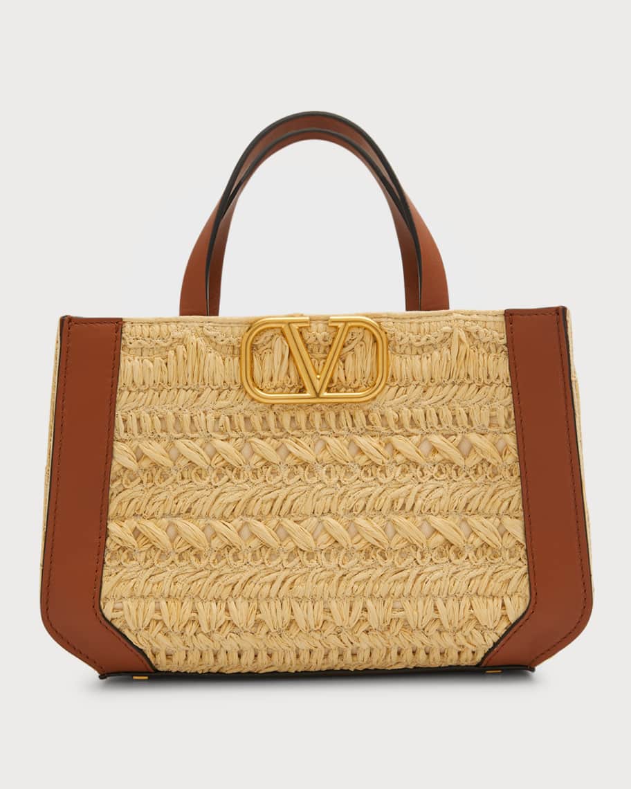 Valentino straw handbags clearance