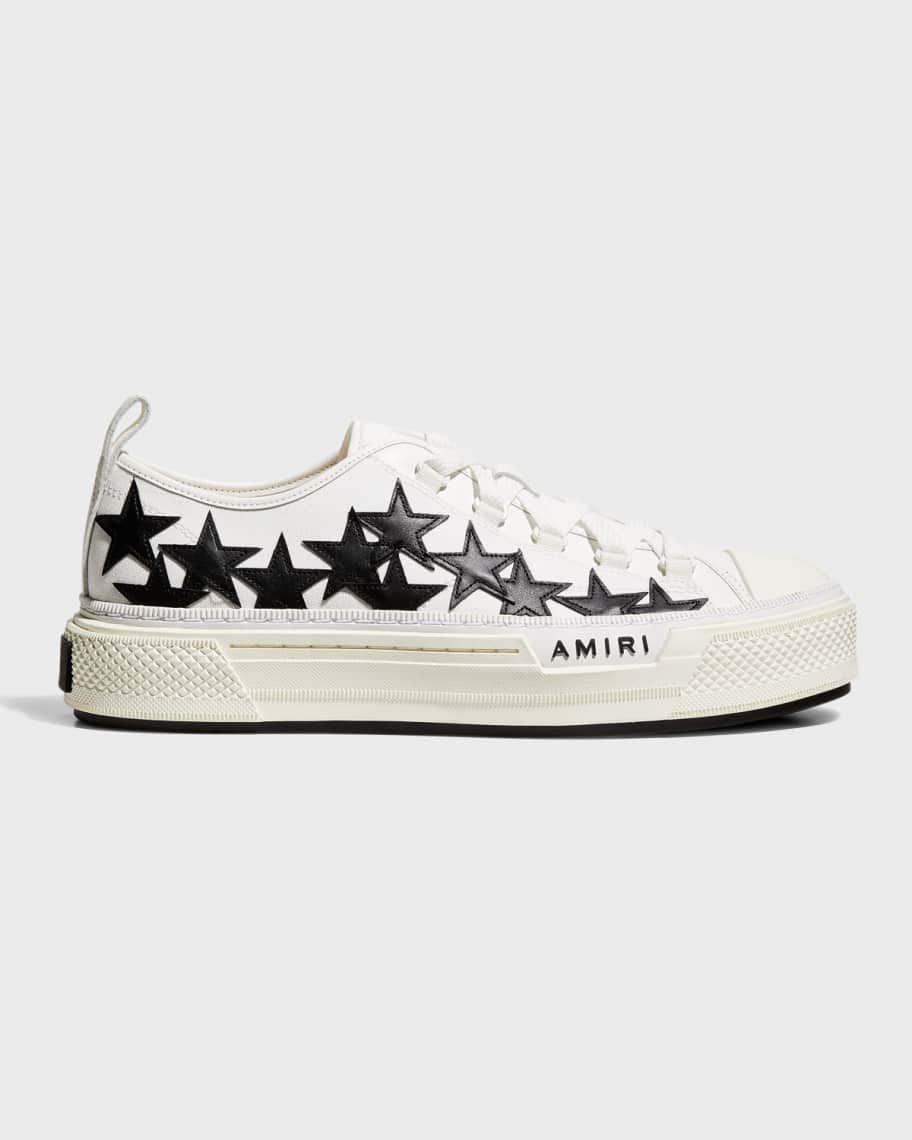 Amiri Men s Stars Court Canvas Appliqu Low Top Sneakers Neiman