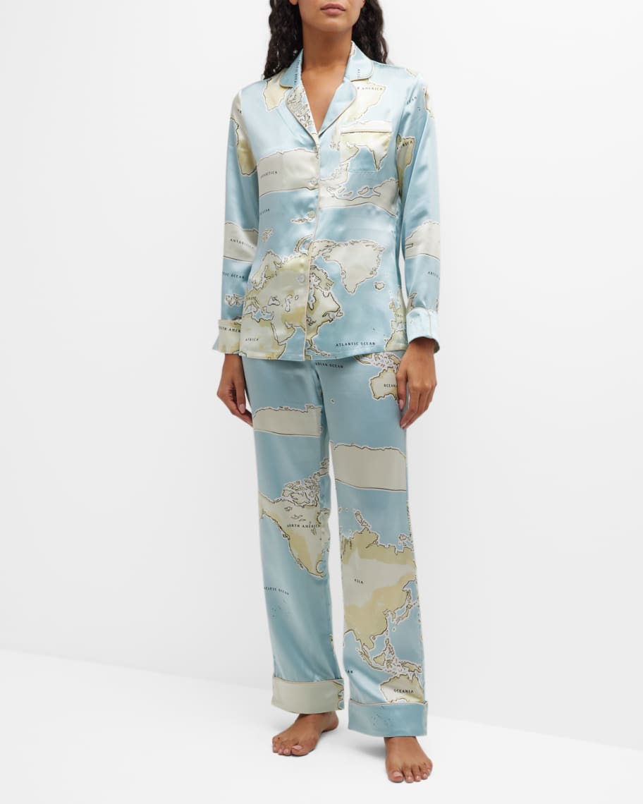 Olivia von halle pajama sale clearance