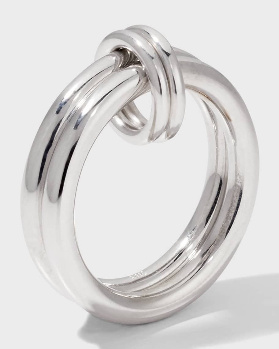 Spinelli Kilcollin Men's Atticus Blanc 2-Link Ring in 18K White