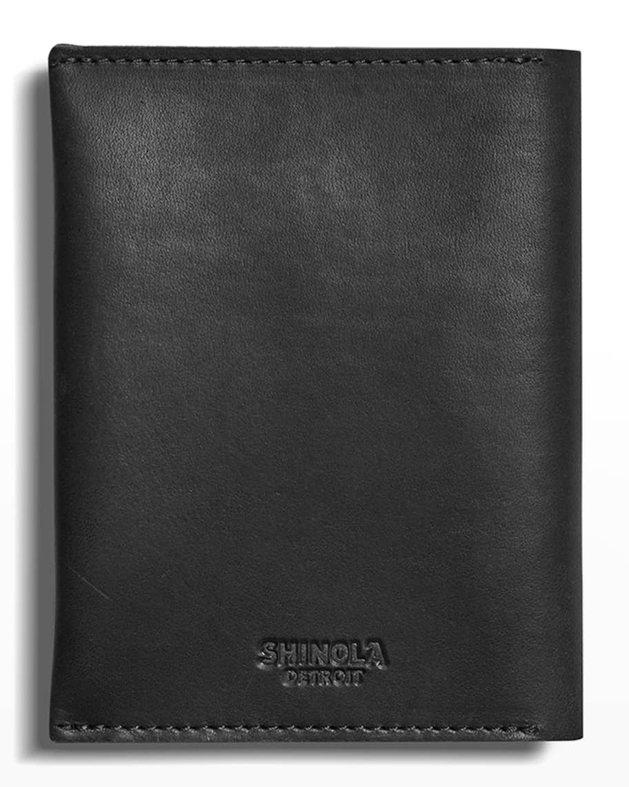 Shinola Men's Leather Utility Passport Wallet