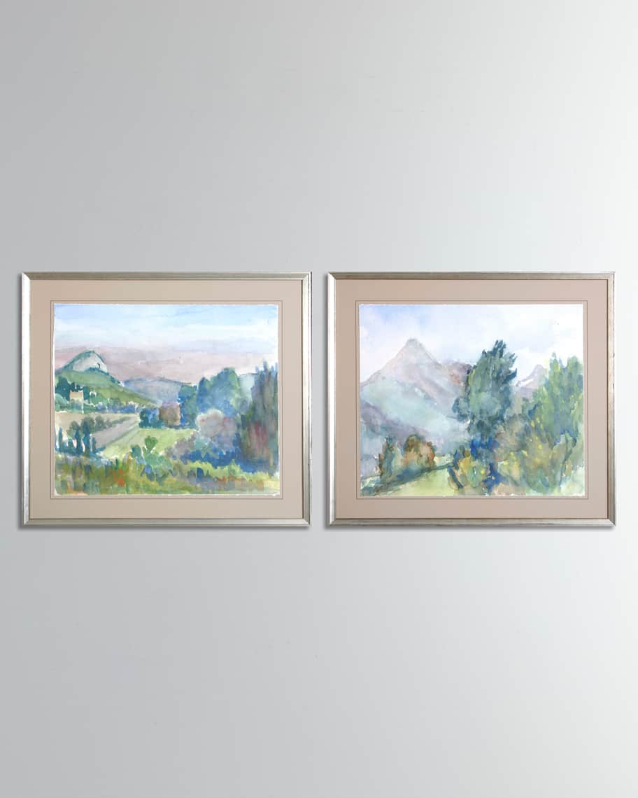 Watercolor Landscape Wall Art Neiman Marcus