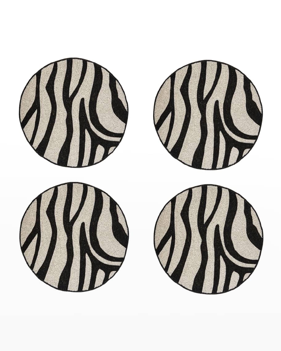 Joanna Buchanan Zebra Coasters, Set of 4