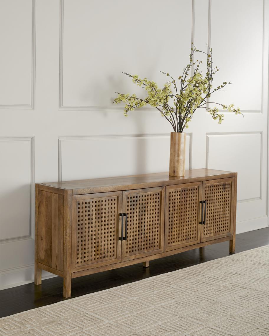 NORAsフレーム 真鍮パネル4枚 swampケース付 フルセット Katherine Noble by BMC Declan 4-Door Console Table | Neiman Marcus