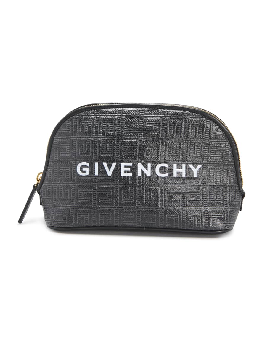Givenchy Cosmetic Zip Pouch in 4G Logo Coated Canvas