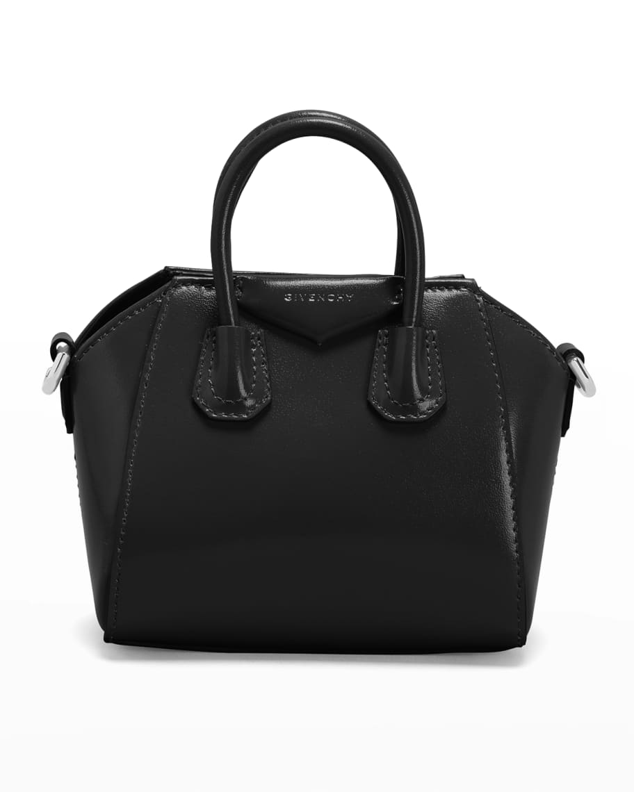 Givenchy Antigona Micro Top Handle Bag in Box Leather | Neiman Marcus